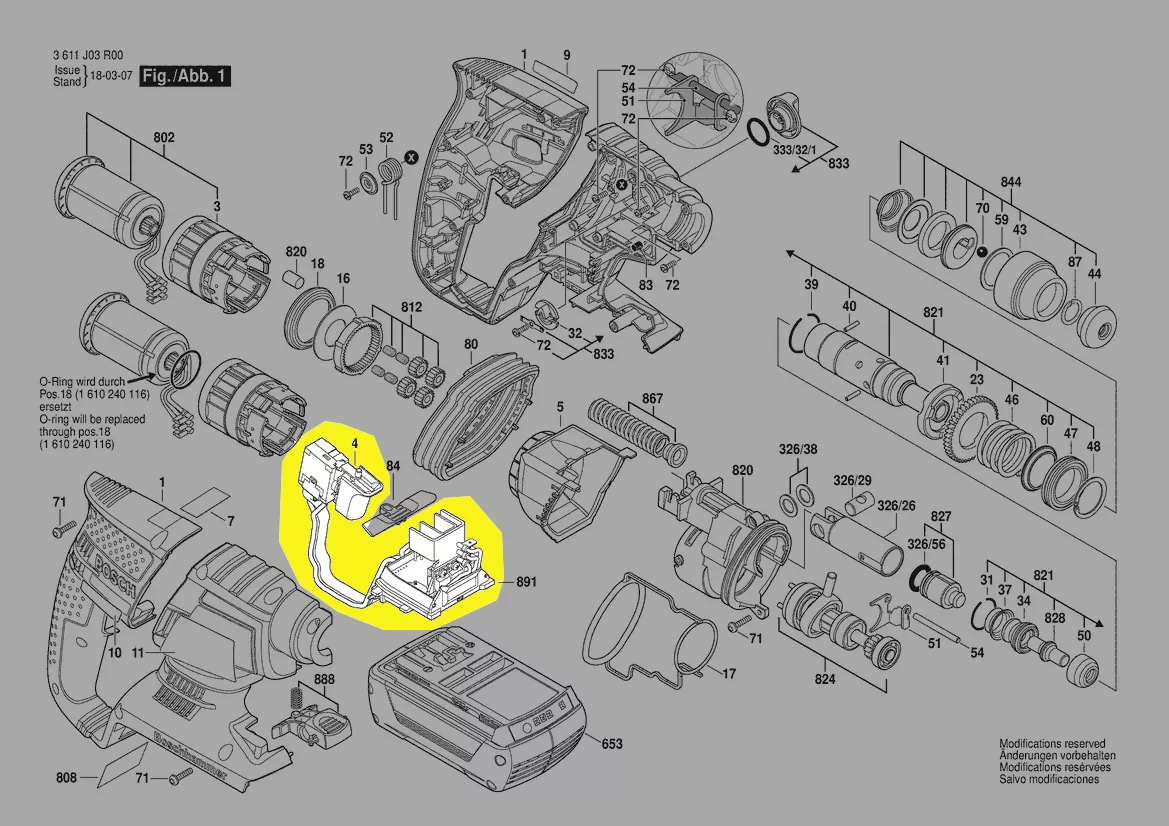 Module électronique réf. 1 607 233 316 BOSCH